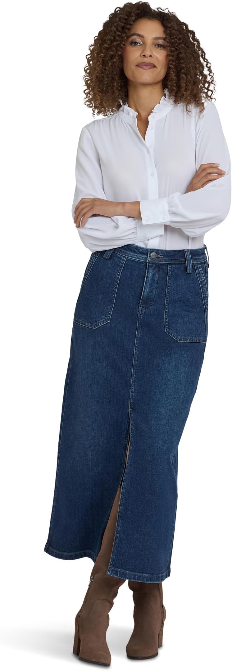 

Юбка NYDJ High-rise Long Skirt, цвет Louvre Sapphire
