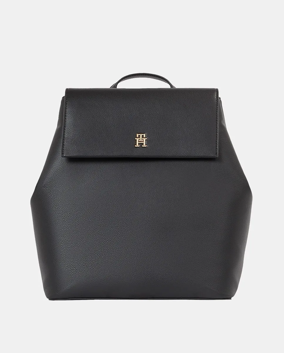 

Рюкзак с клапаном Tommy Hilfiger, черный