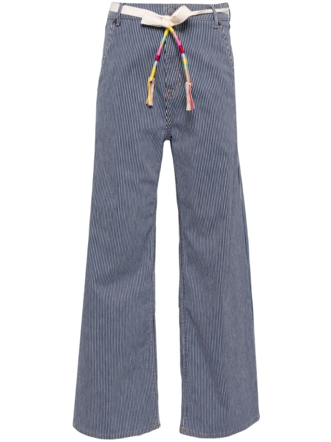 

Mira Mikati полосатые брюки прямого кроя, синий