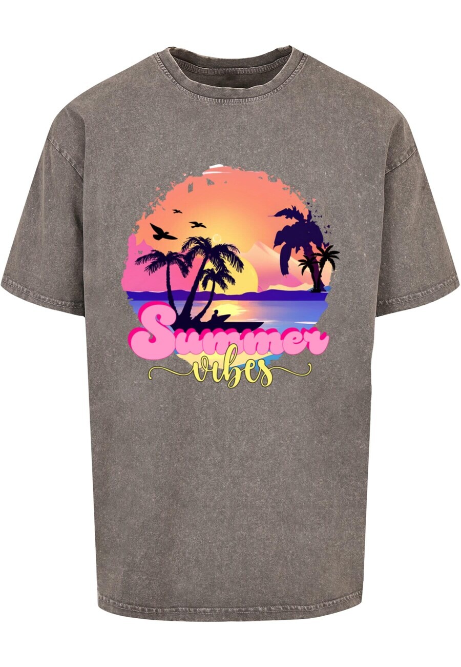 

Футболка Merchcode SUMMER VIBES SUNSET, цвет Greige