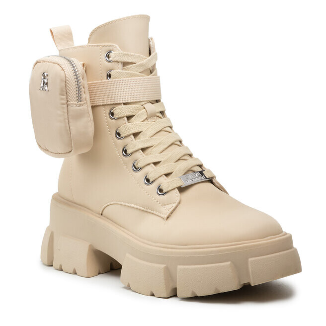 Ботинки женские Steve Madden Tanker-P на шнуровке, бежевый