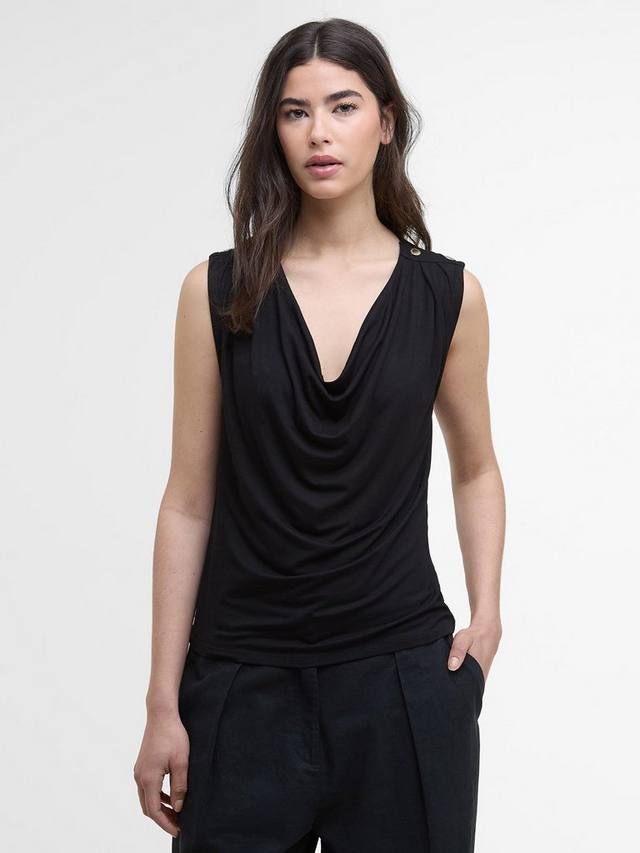 

Блузка International Saskia без рукавов с воротником-хомутом Barbour