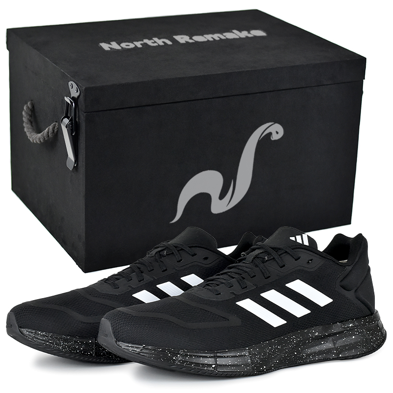 

Adidas Дюрамо 10 амортизирующие легкие низкие беговые кроссовки мужские черно-белые с подарочной коробкой размер 6, цвет Black White-Gift Box Included 6