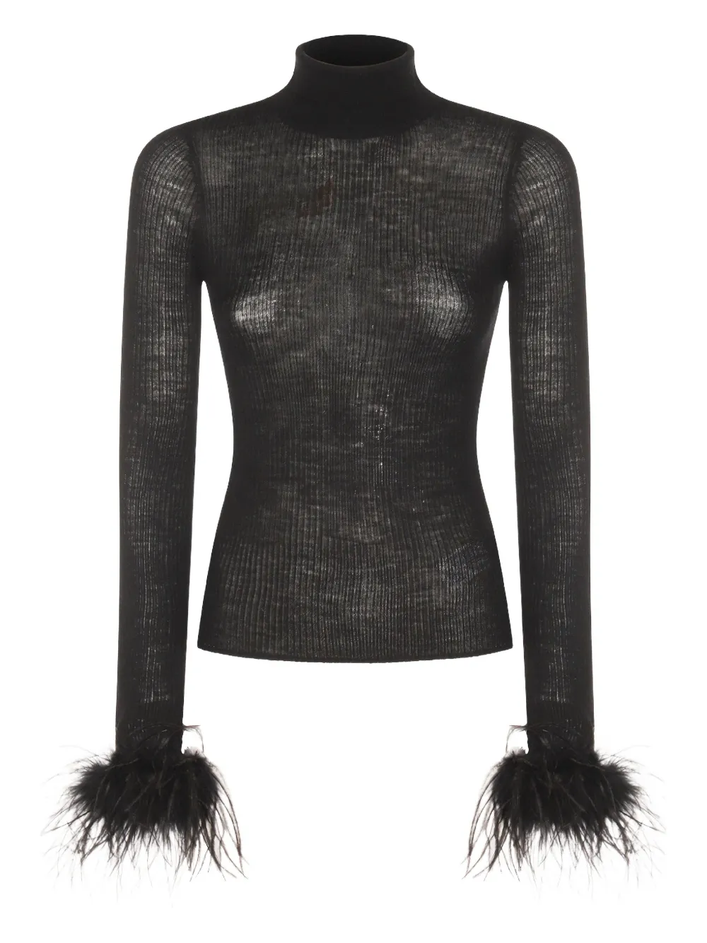 

Джемпер с перьями BLUMARINE, черный