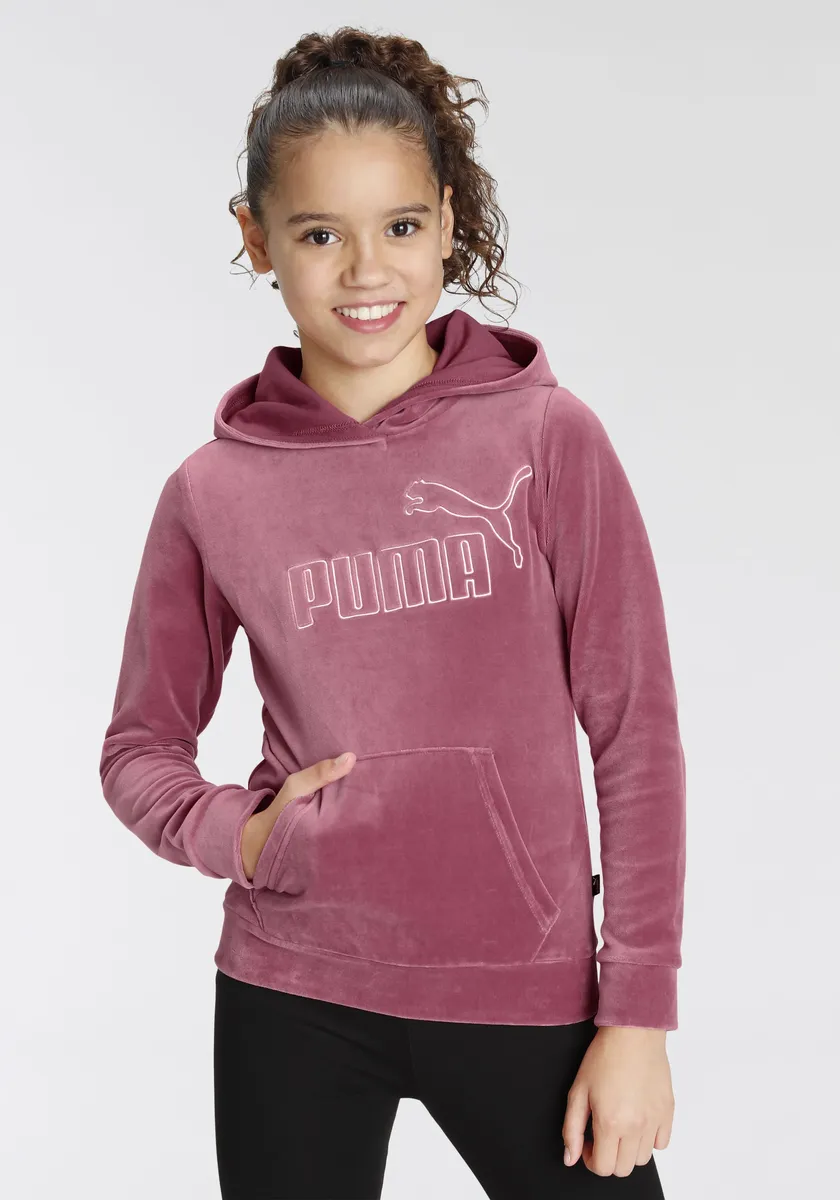 

Толстовка PUMA с капюшоном "ESS+ Velour Hoodie G", цвет Beere