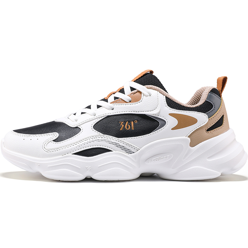 

361° Slip Resistant Abrasion Resistant низкие повседневные кроссовки мужские Obsidian Black Feather White