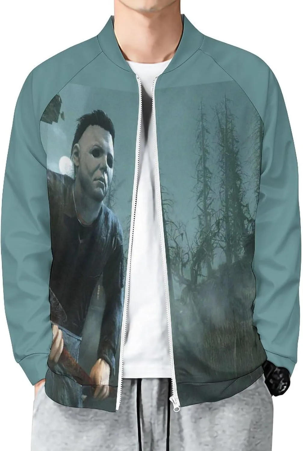 

Мужская куртка Halloween Michael Myers осенняя мягкая и комфортная