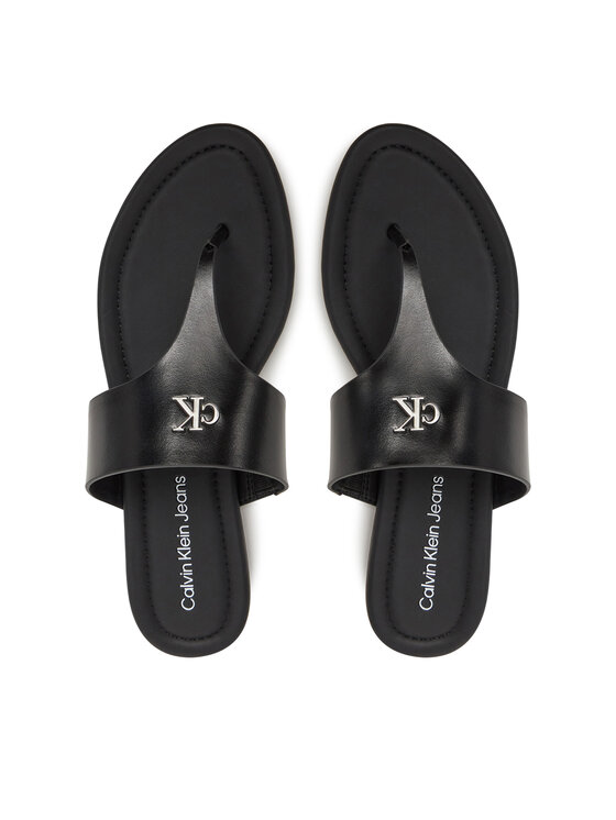 Шлепанцы Flat Sandal Toepost Mg YW0YW01691 Calvin Klein Jeans, черный