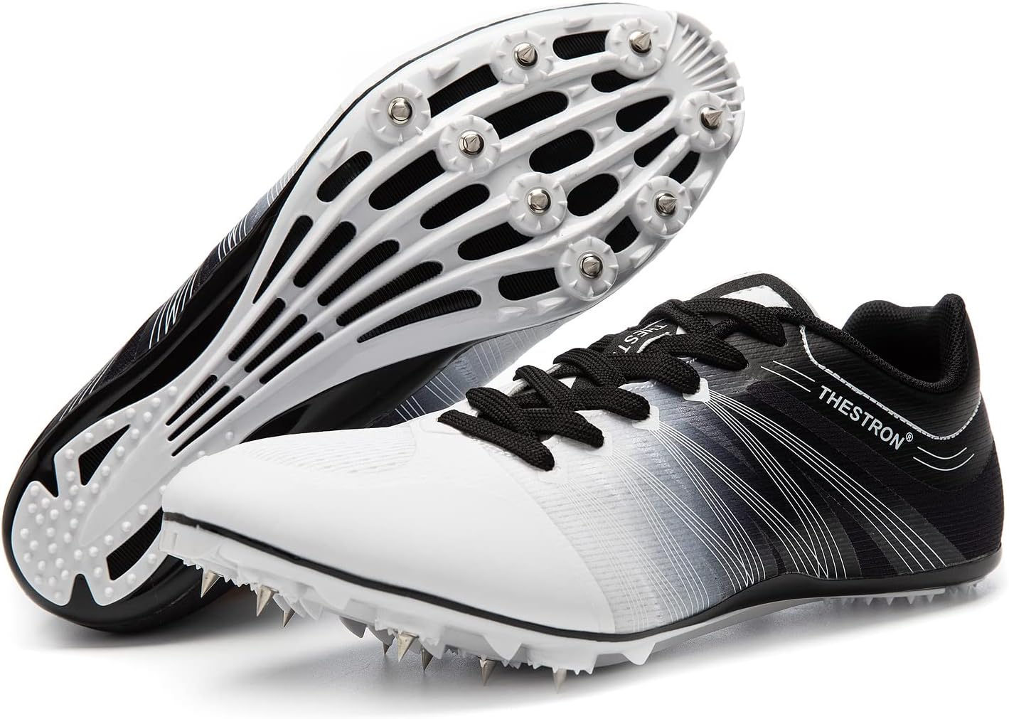 

Легкоатлетические кроссовки Zakey для мужчин, женщин и детей, шиповки для бега, прыжков и соревнований, профессиональные беговые шиповки для девочек и мальчиков, белый/черный