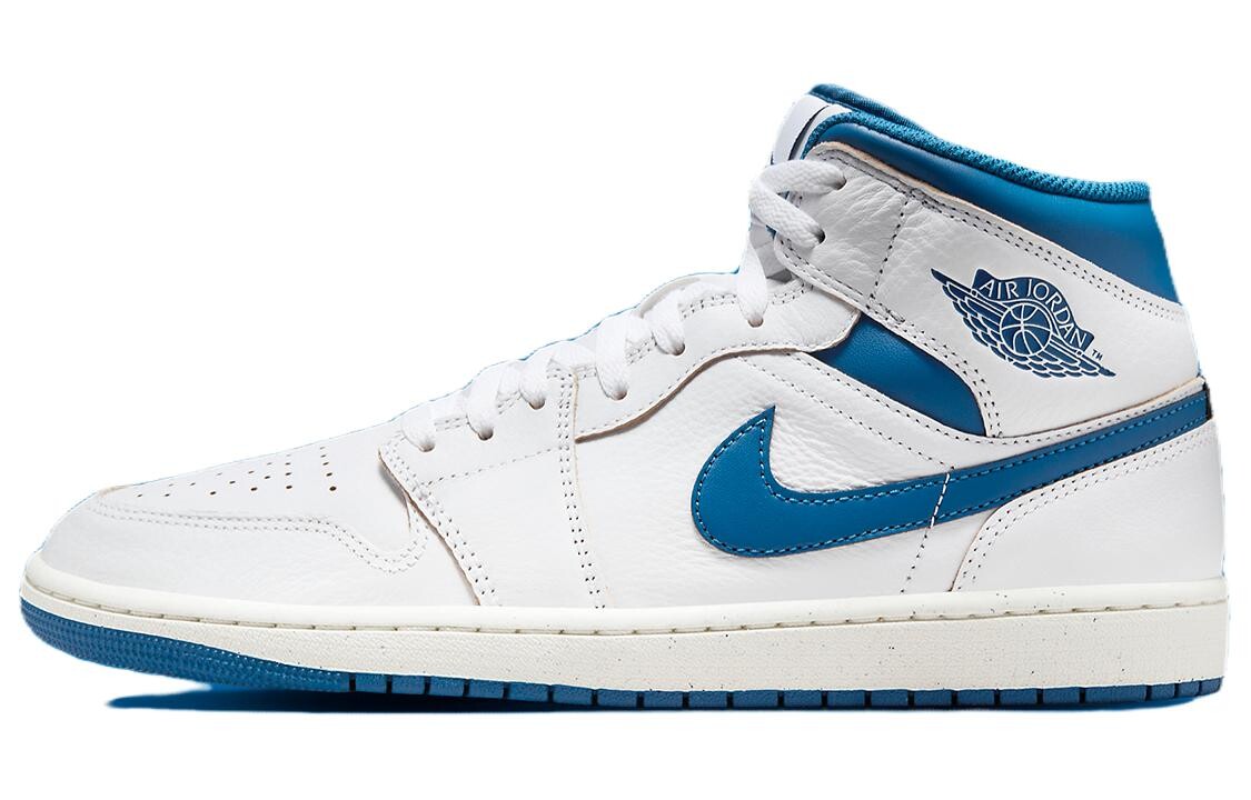 

Jordan Air Jordan 1 винтажные баскетбольные кроссовки мужские, White/Blue