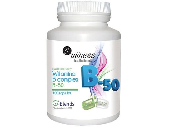 

Aliness, Комплекс витаминов группы В, 100 капсул.