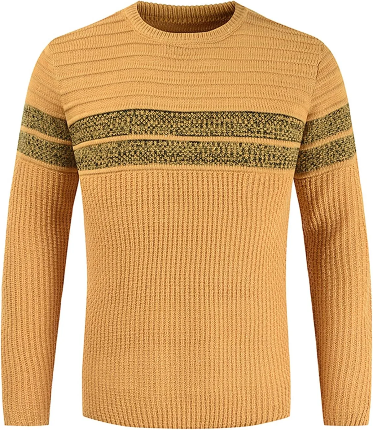 

Мужской свитер с цветными блоками Slim Fit