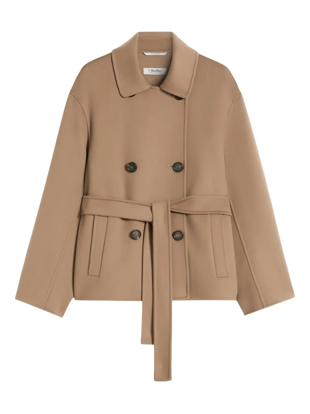 

Двубортное пальто с поясом 'S Max Mara, коричневый