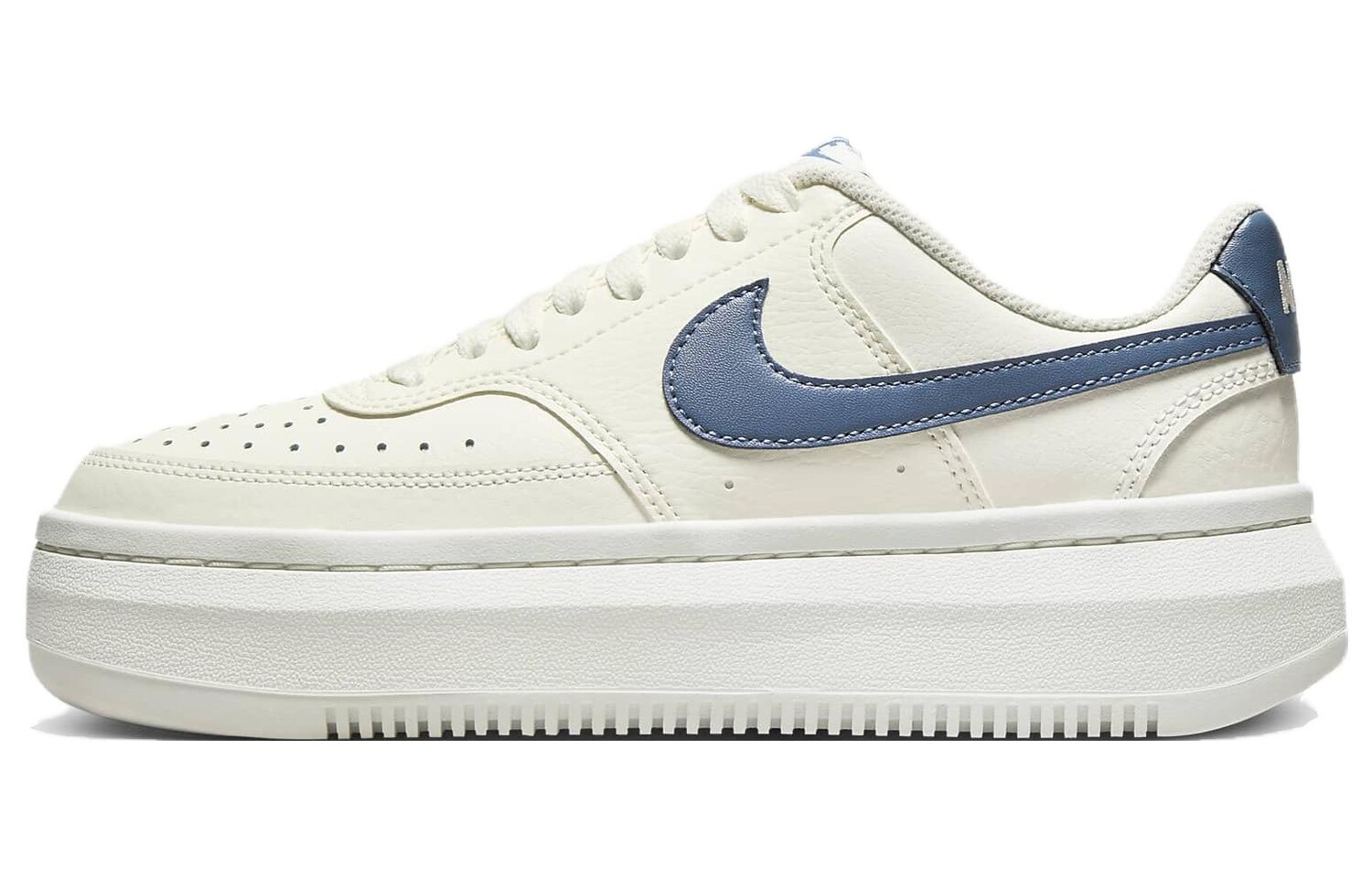 Женские кроссовки для скейтбординга Nike Court Vision 1, бежевый/синий