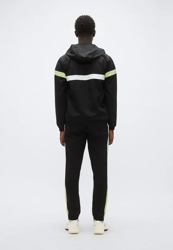 Теннисный спортивный костюм, спортивный костюм с капюшоном Lacoste Sport, Black/White — фото 3