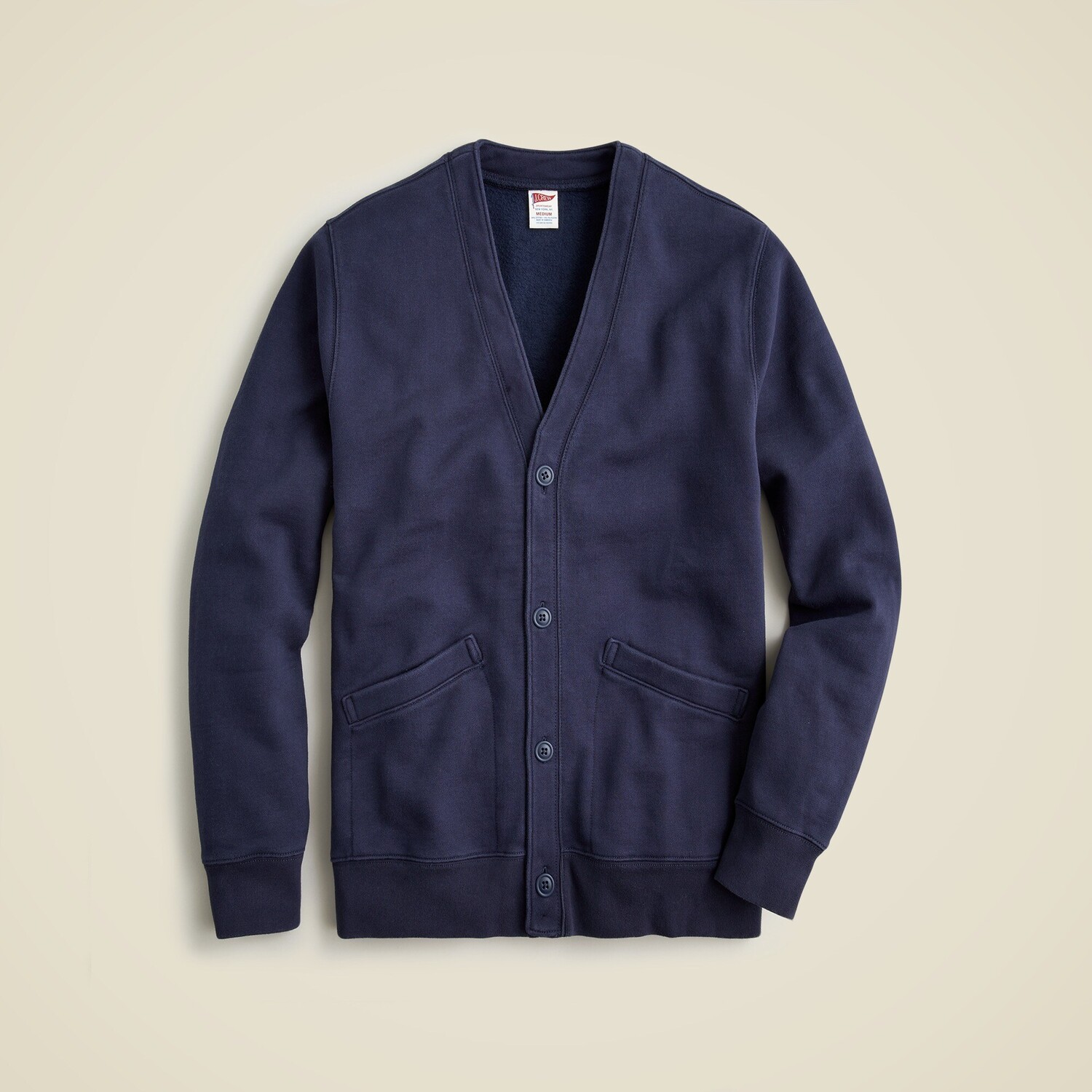 

Кардиган-Свитер Heritage 14 унций из флиса J.Crew, синий