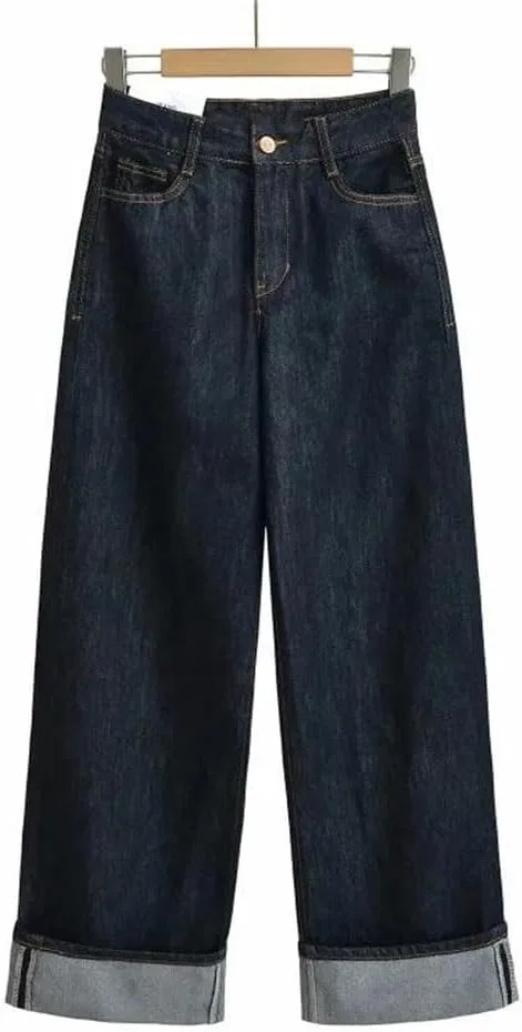 Джинсы свободные прямые, Solid Denim Pants, 800 — фото 2