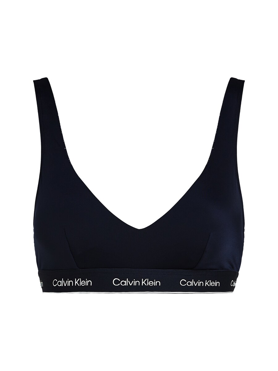 

Треугольный бикини-топ Calvin Klein Swimwear Meta Legacy, темно-синий