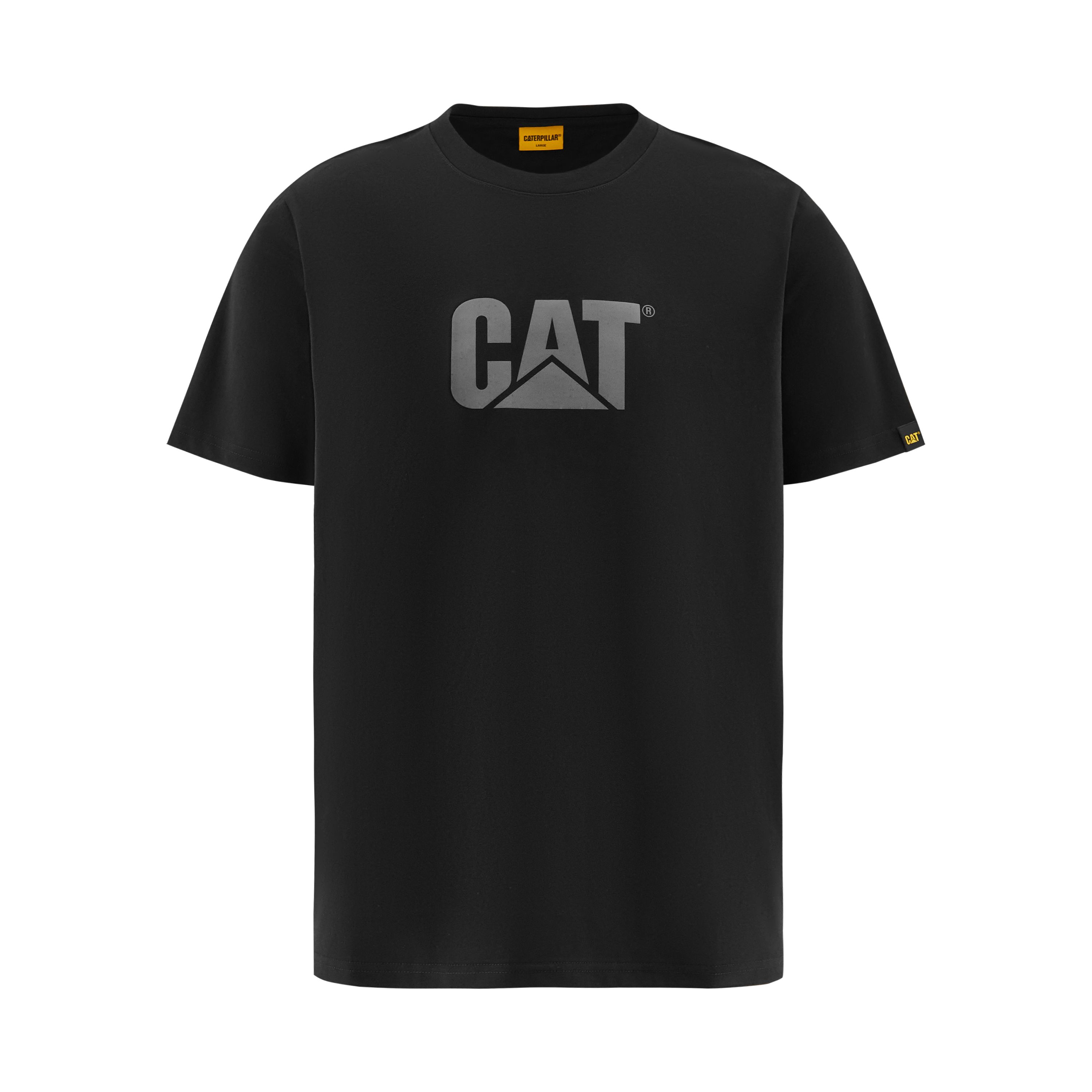 

Футболка мужская CAT, серо-розовая