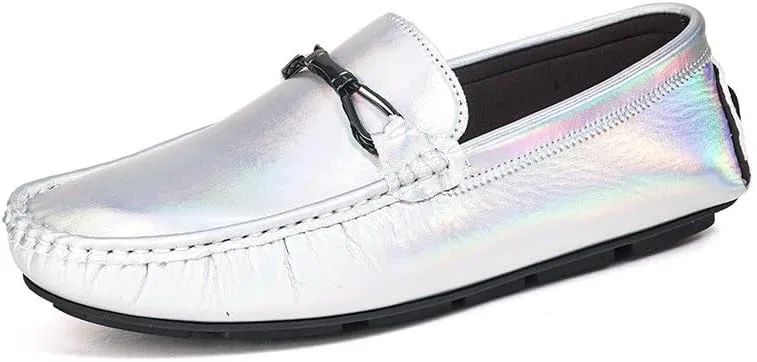 Лоферы из искусственной кожи, блестящие, Silver SayfuR — фото 3