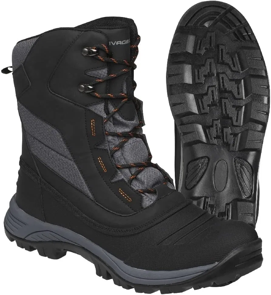 Зимние ботинки Savage Gear - высокоэффективные зимние ботинки для рыбалки, Black / Grey — фото 2