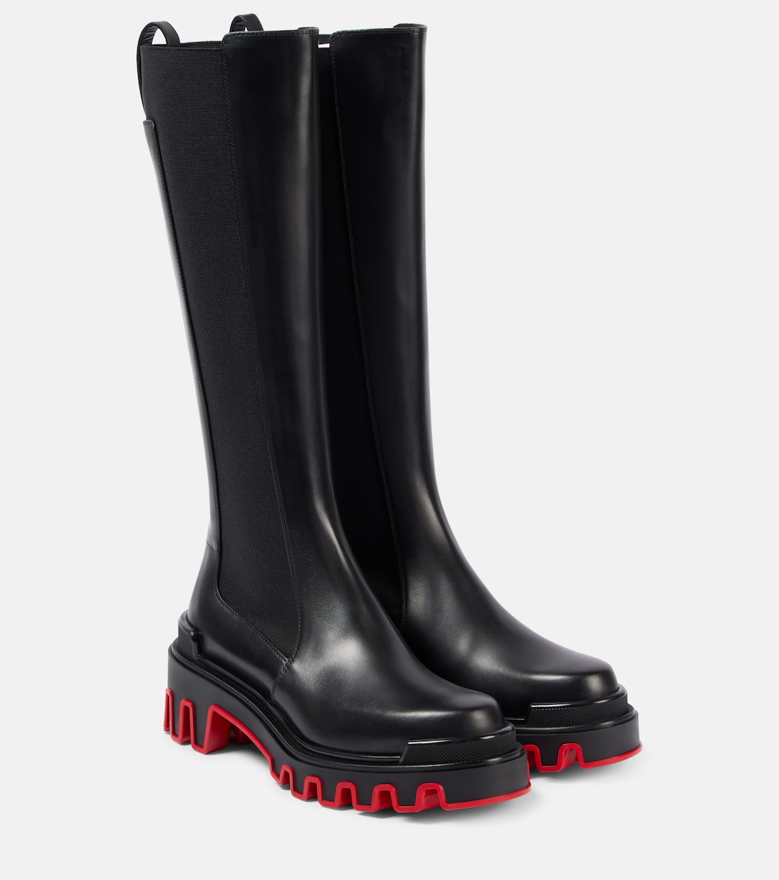 Сапоги Marchacroche Dune из кожи до колена Christian Louboutin, черный
