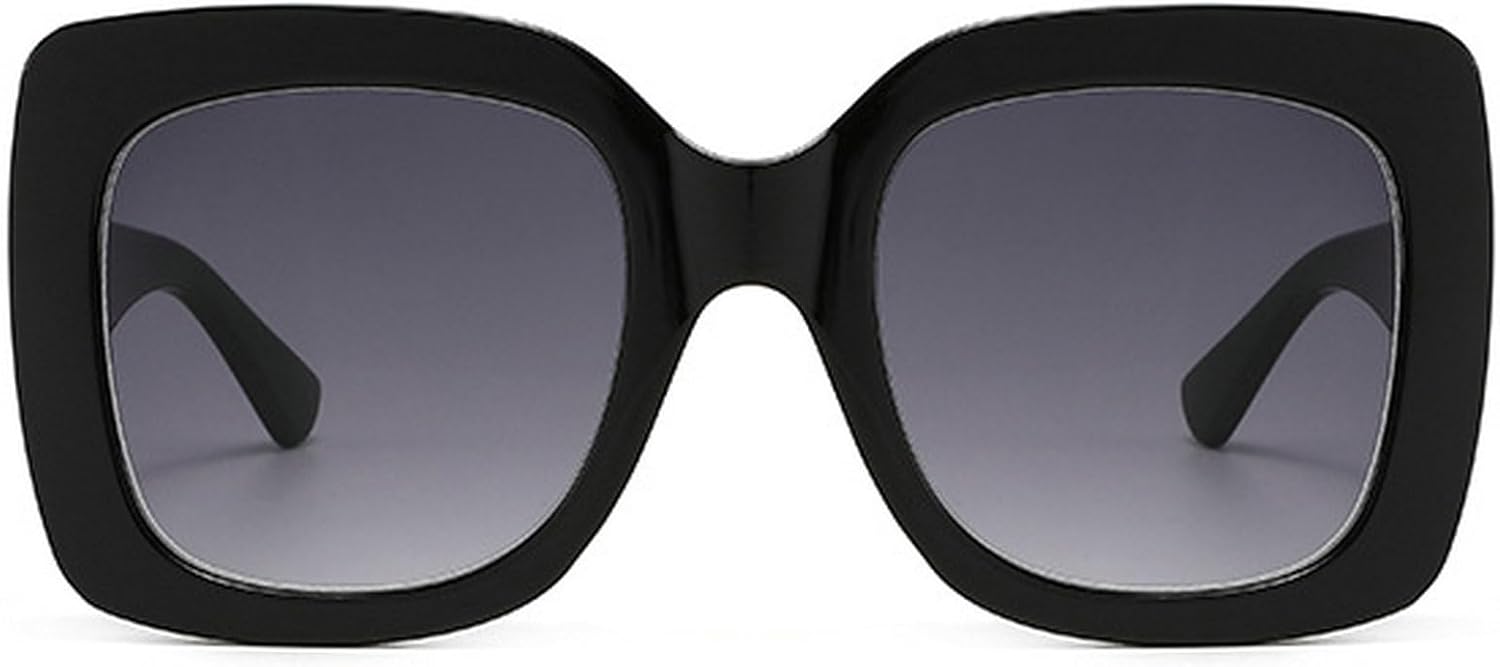 

Крупные квадратные солнцезащитные очки для женщин в винтажном стиле, роскошные солнцезащитные очки с градиентным покрытием, защита от УФ-излучения UV400, модные солнцезащитные очки для мужчин mincl, Black