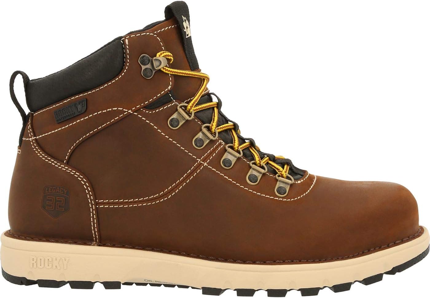 

Мужские рабочие ботинки ROCKY Legacy 32 с композитным носком и водонепроницаемые, коричневый