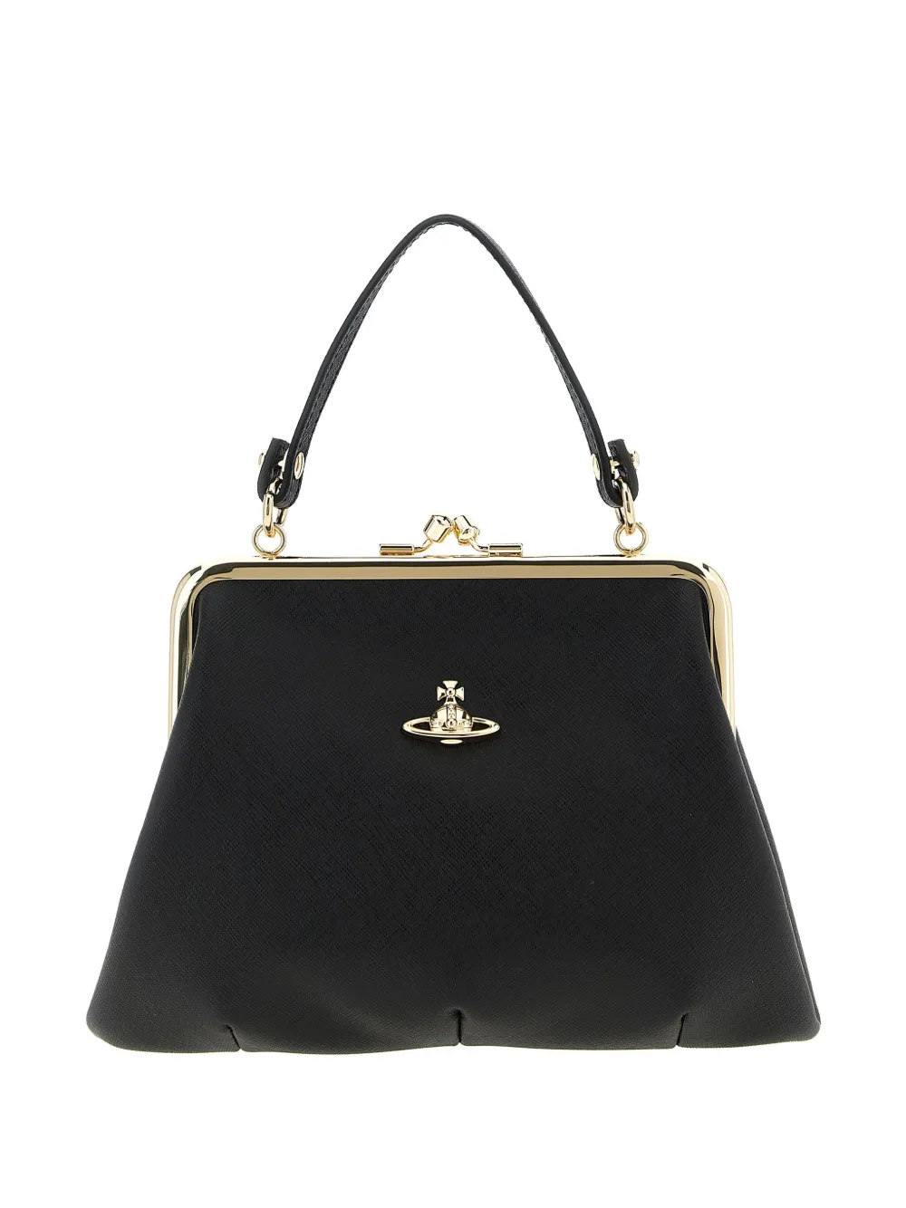 

Сумка-тоут с рамочной застежкой "бабушкин стиль" Vivienne Westwood, черный