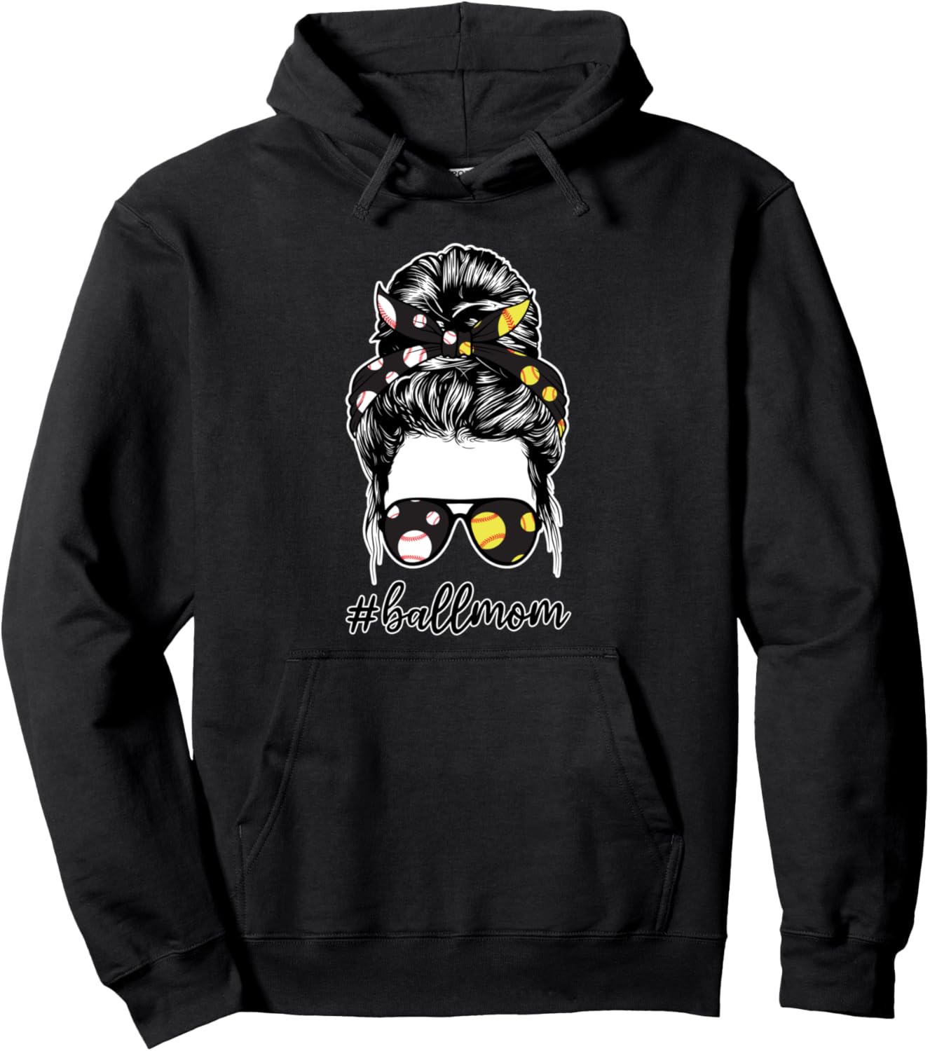 

Толстовка для софтбола Ballmom Baseball & Softball Player Gift, черный