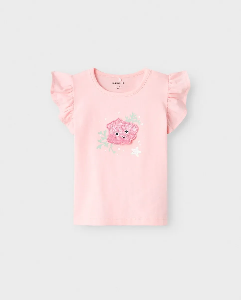 

Футболка для девочки name it, цвет Lila