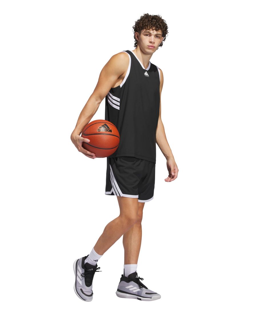 Мужская баскетбольная футболка Crazy Lite Adidas, Black/White — фото 2