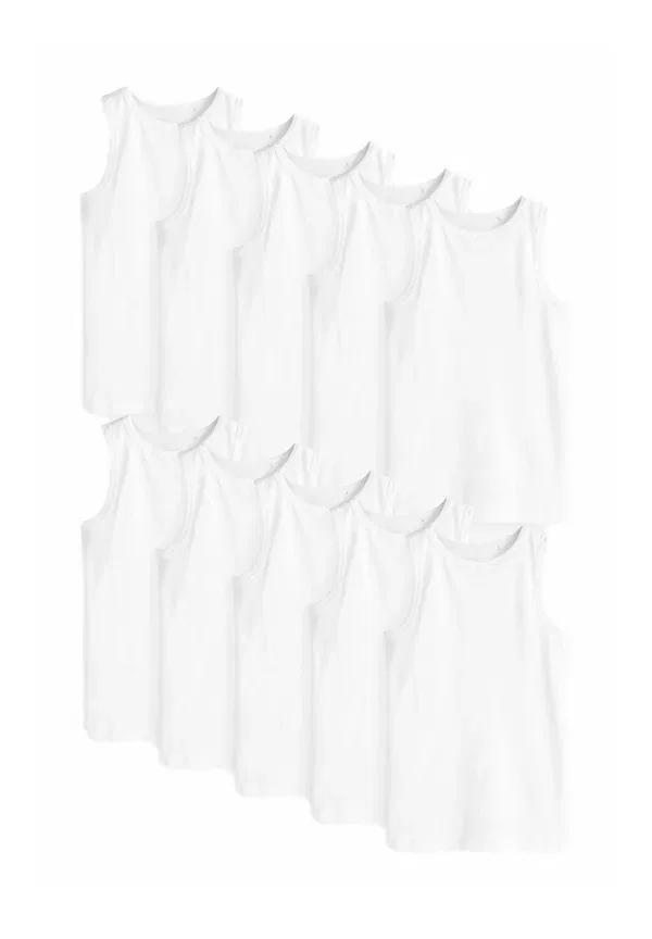 Футболка Next, 10 pack regular fit top, белый