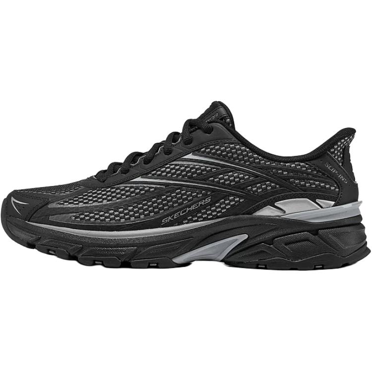 

Skechers Мужские повседневные кроссовки Silver Wing Breathable Low Top, черные