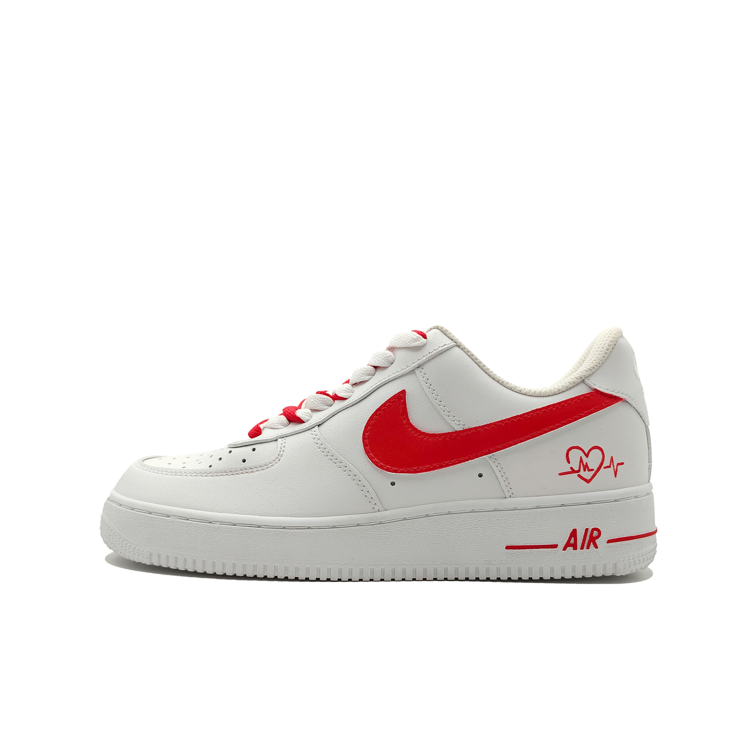 

Nike Кроссовки Air Force 1 CNY Collection Heart To Heart износостойкие утепленные низкие для скейтбординга унисекс красные, цвет Red