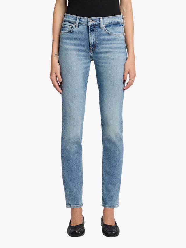 

Узкие джинсы roxanna 7 For All Mankind, светло-синий
