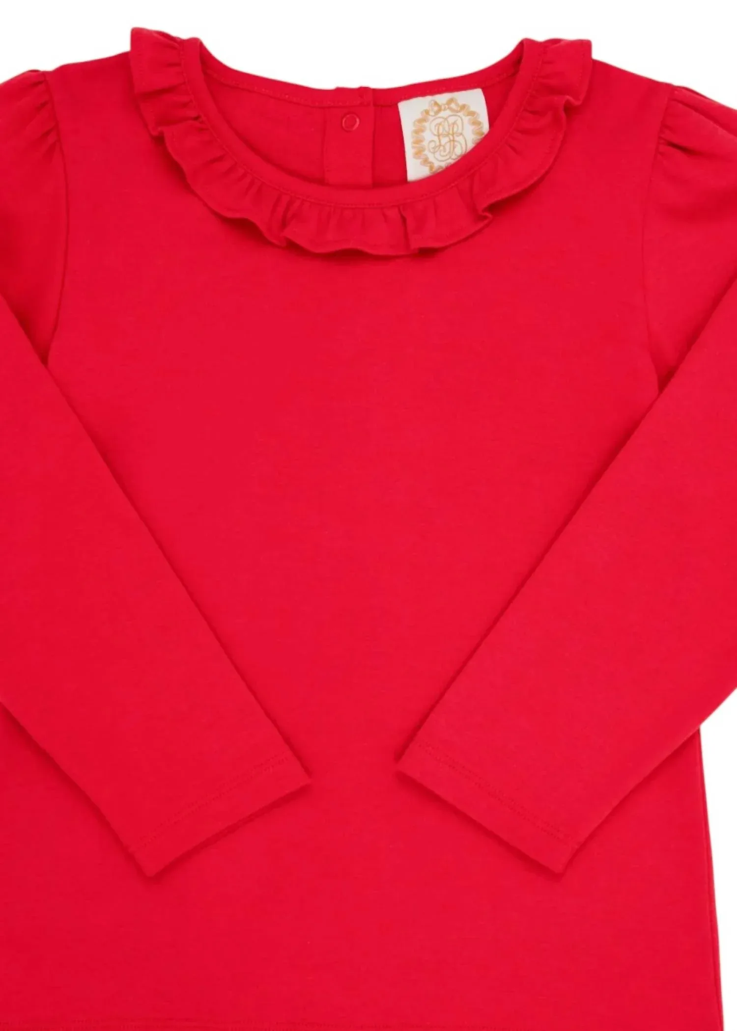 Детская блузка Reece с рюшами, цвет Richmond Red The Beaufort Bonnet Company — фото 2