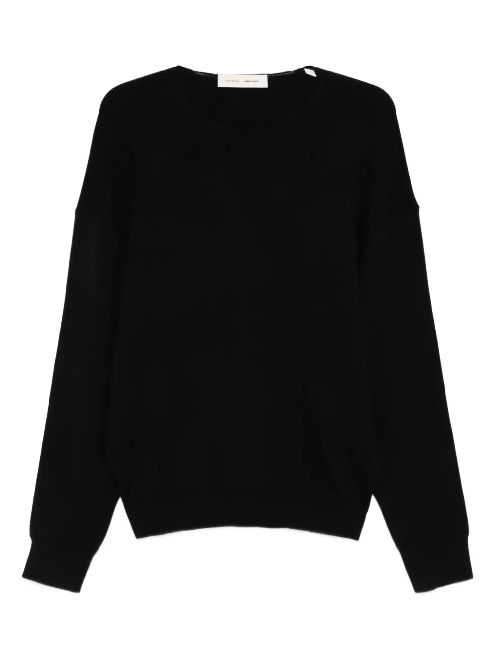 

Свитер с круглым вырезом FEAR OF GOD ESSENTIALS, черный