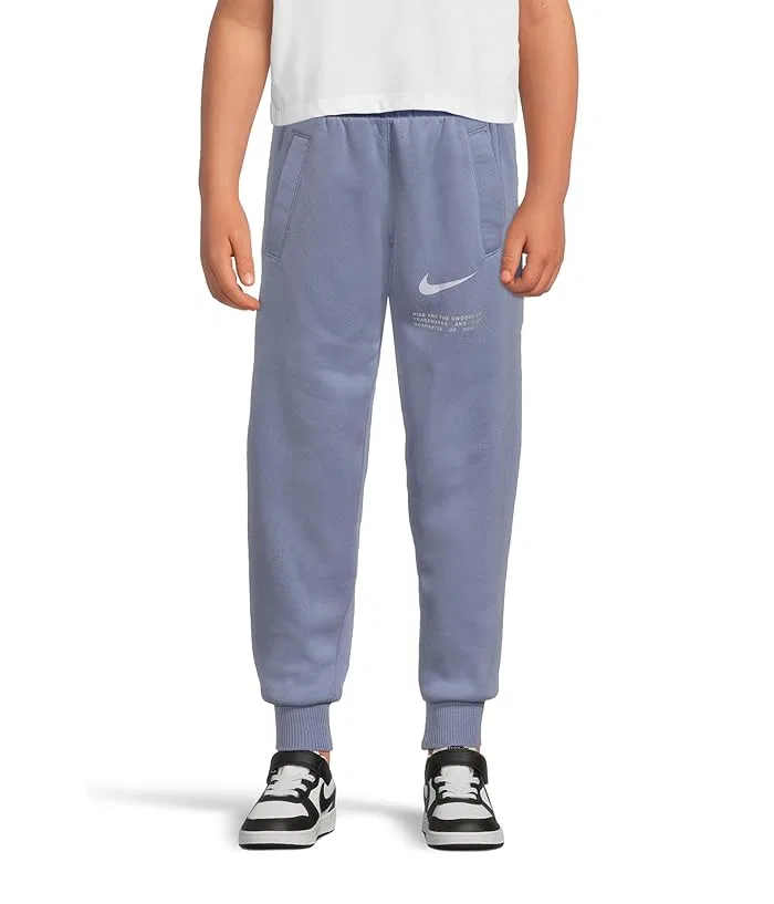 Джоггеры флисовые Sportswear Club Nike Kids, World Indigo/World Indigo/Ghost
