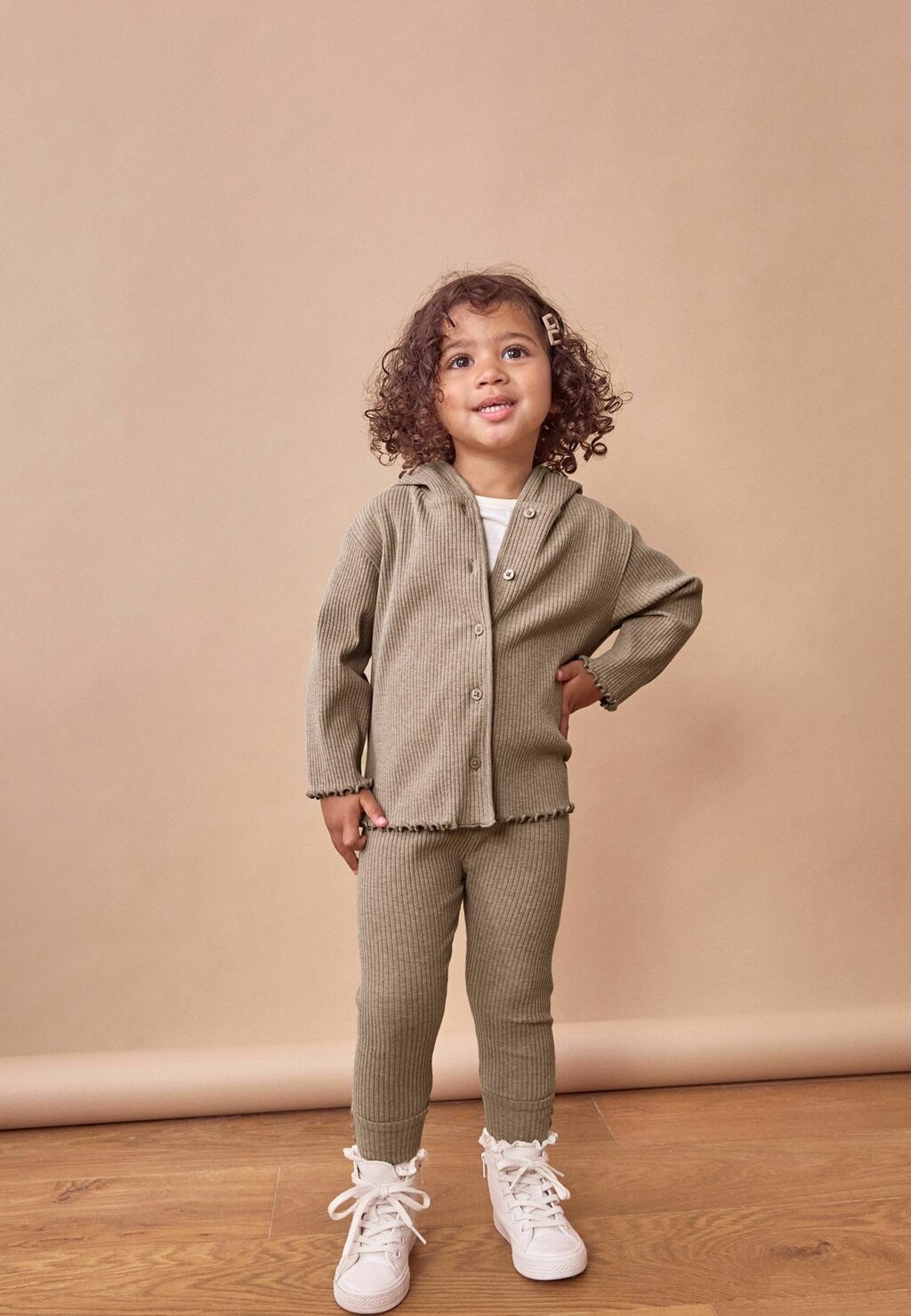 

Кардиган LONG SLEEVE BUTTON-UP AND SET Next, коричневый