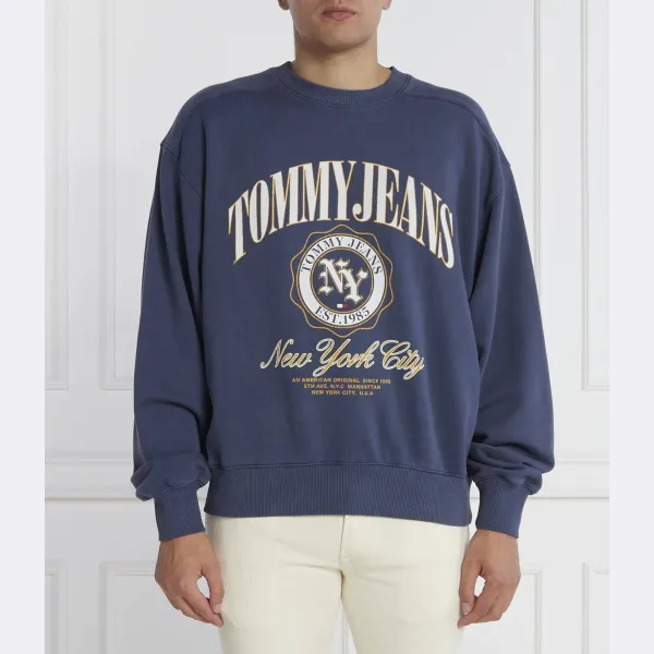 

Толстовка обычного кроя Tjm boxy luxe varsity Crew Tommy Hilfiger, синий