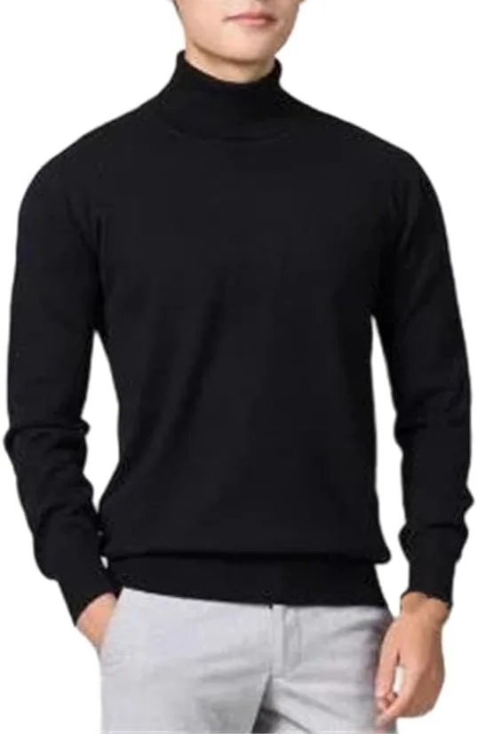 

Hamthuit мужской свитер с длинным рукавом Slim Fit High Collar