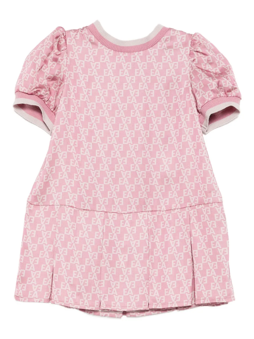 

Платье с монограммой Emporio Armani Kids, розовый