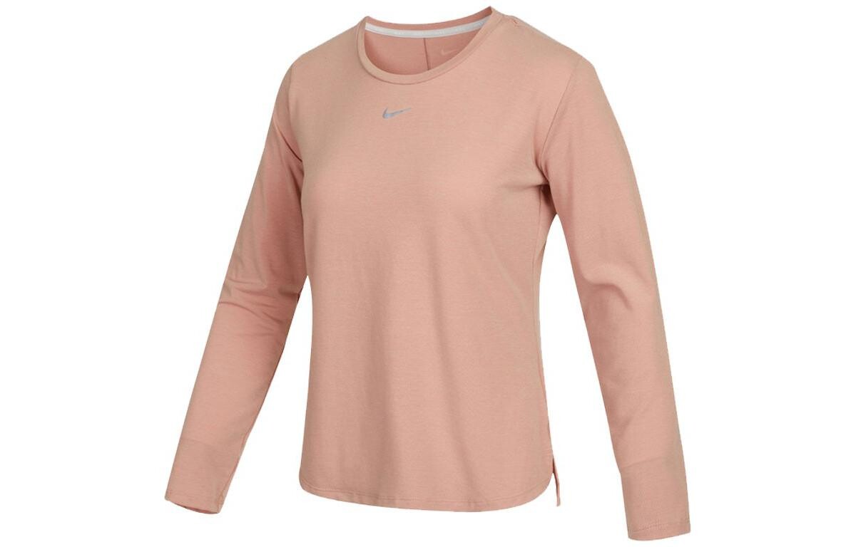 

Футболка-пуловер Dri-FIT One Luxe с круглым вырезом и длинными рукавами «Rose Retro Gray» Nike