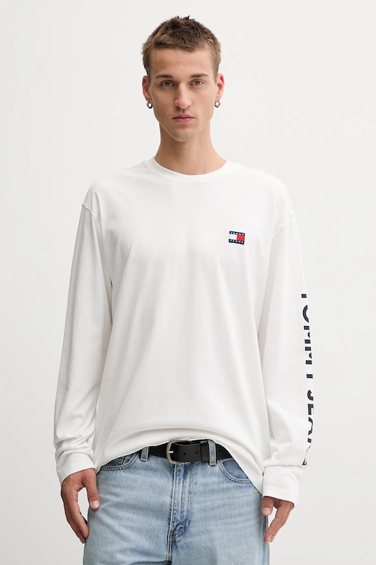 

Хлопковая водолазка Tommy Jeans, бежевый