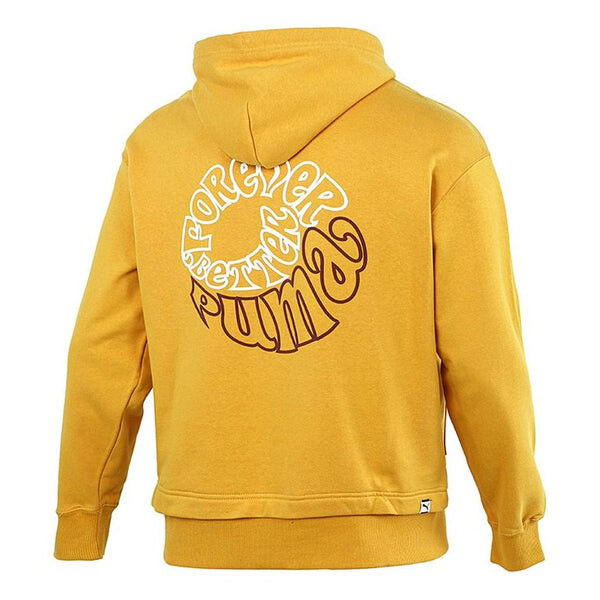 

Толстовка back logo printing sports yellow Puma, желтый