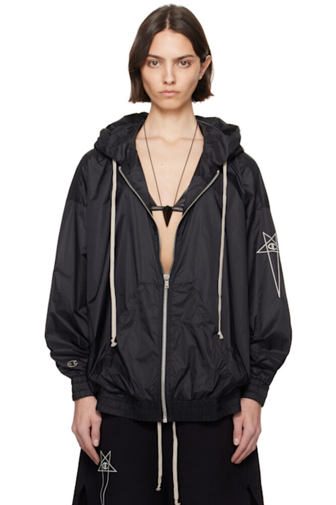 

Черная толстовка с капюшоном Champion Edition Jumbo Jason's Rick Owens