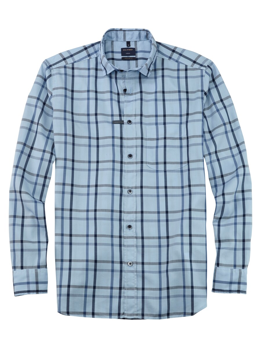

Рубашка на пуговицах классического кроя OLYMP, Marine Blue/Gentian/Light Blue