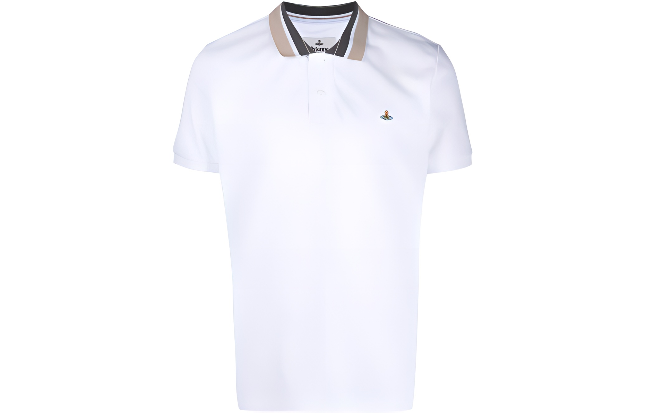 

Вышитая поло с коротким рукавом Orb Vivienne Westwood, белый