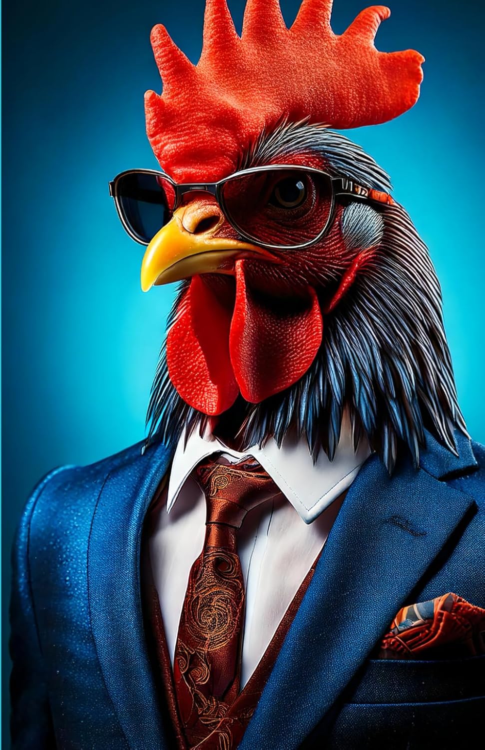 

Composition Notebook: ROOSTER MAN | Cute Aesthetic Journal | Wide Line | 5.5 X 8.5 (Independently published)